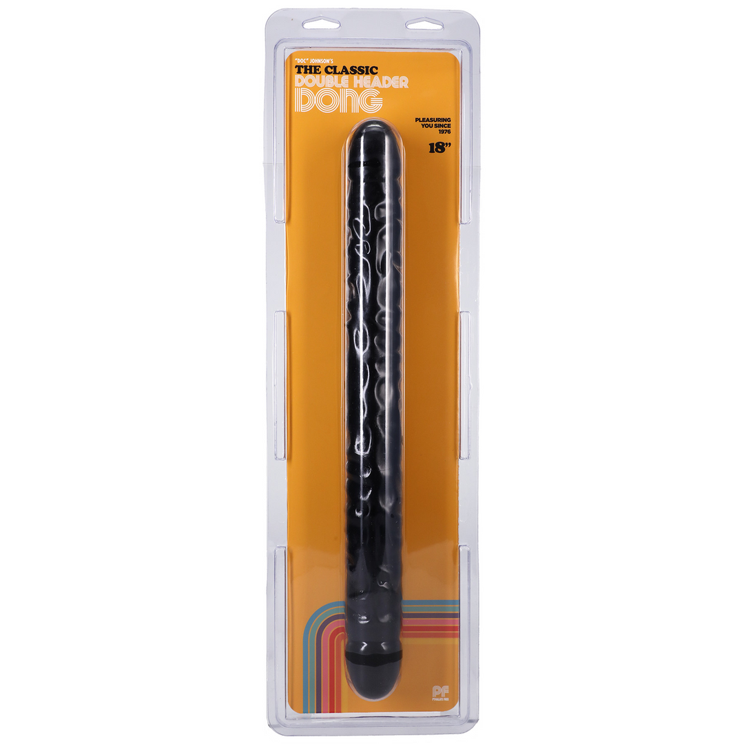 Veined Double Header - Dildo with Double Ends - 18 / 45 cm - Image 2