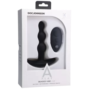 Beaded Vibe- Silicone Anal Plug with Remote