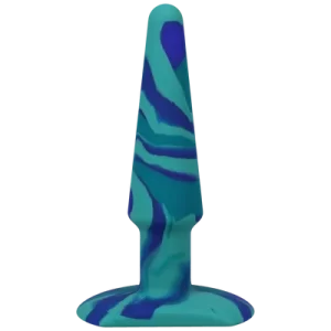 Groovy - Silicone Anal Plug - 5" / 12 cm - Ocean