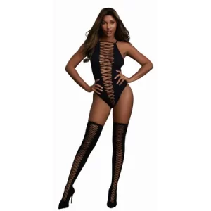 Teddy & Stockings Dmd - OS - Black