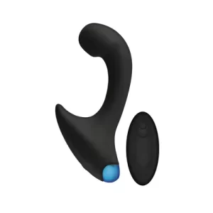 Vibrating P-Massager with Remote - Black