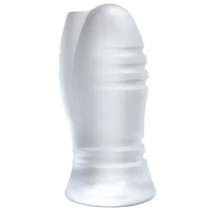 ULTRASKYN Vibrating Stroker - Massage Beads - Frost