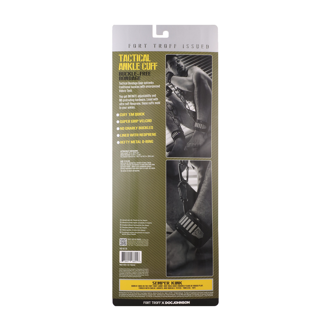 Tactical Ankle Cuffs - Black/Green - Image 3