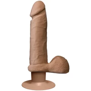 Vibrating Dildo - ULTRASKYN - 6" / 15 cm - Brown