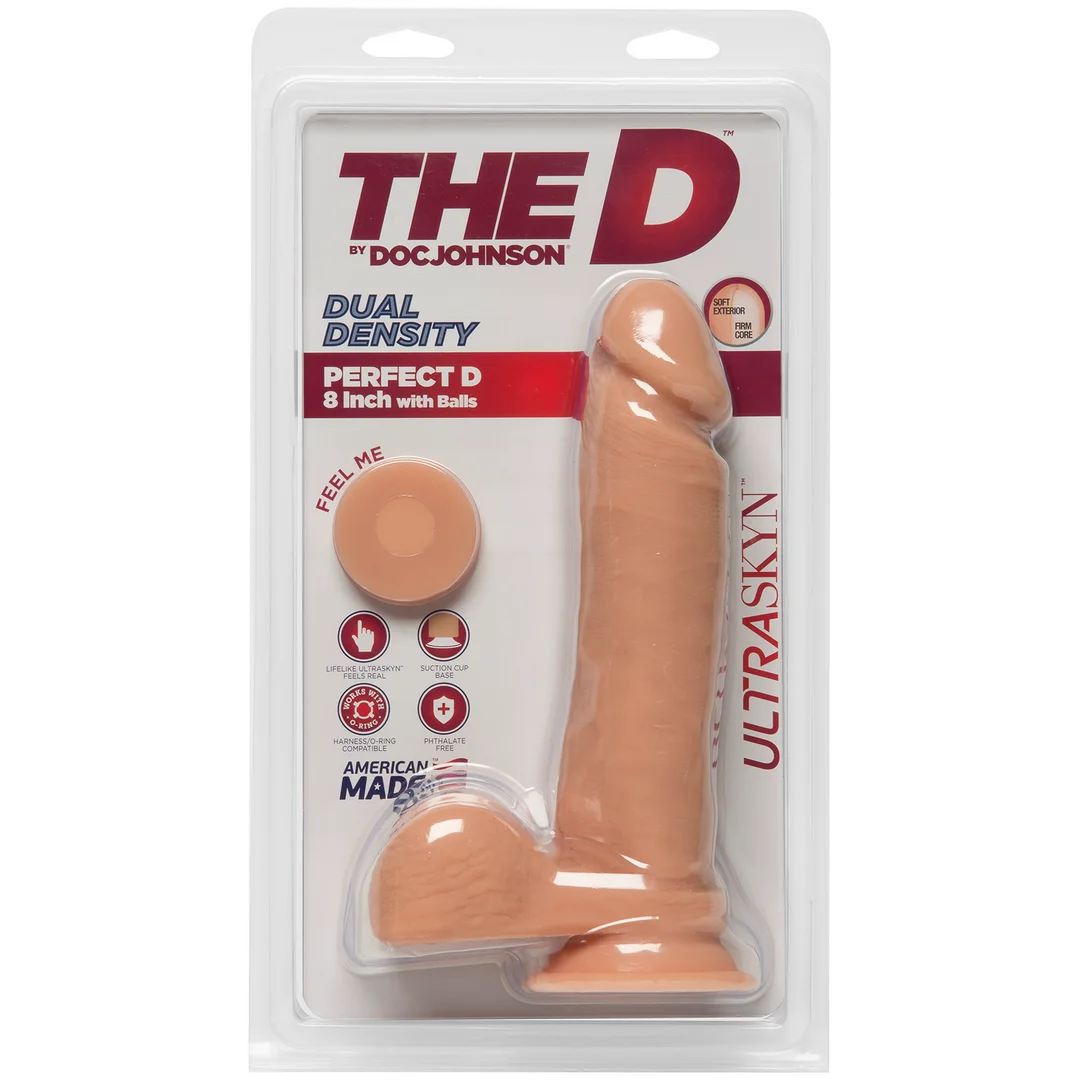 Perfect D with Balls ULTRASKYN - 8" / 20 cm - Vanilla