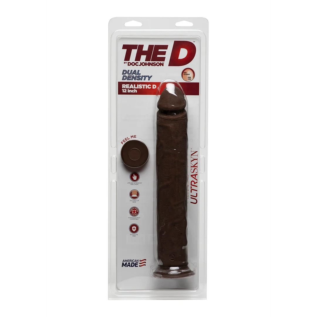 Realistic D ULTRASKYN - 12" / 30 cm - Chocolate