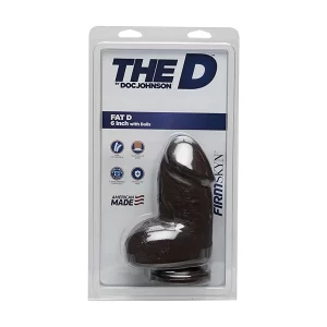 Fat D + Balls FIRMSKYN - 6" / 15 cm - Chocolate - brown