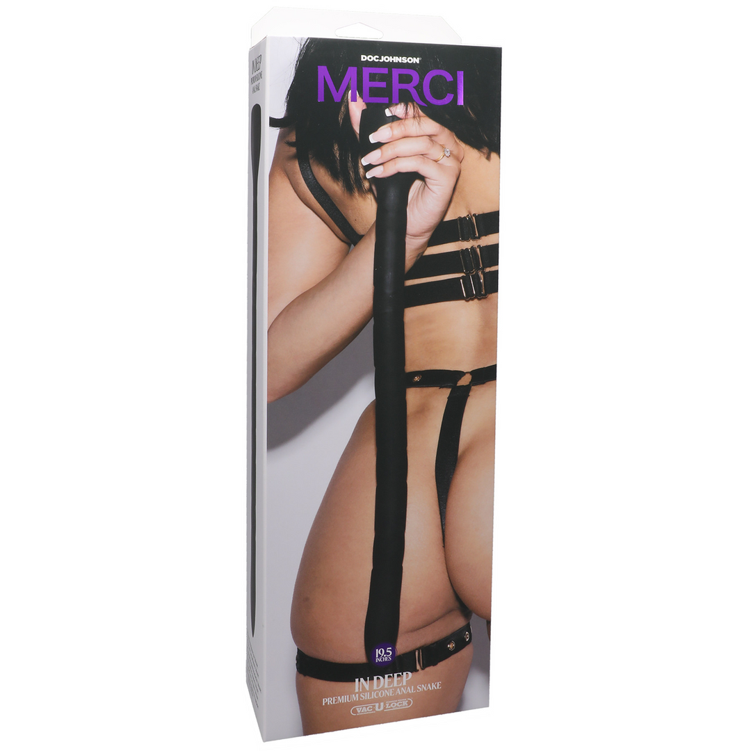 In Deep - Premium Silicone Anal Snake - Black - Image 2