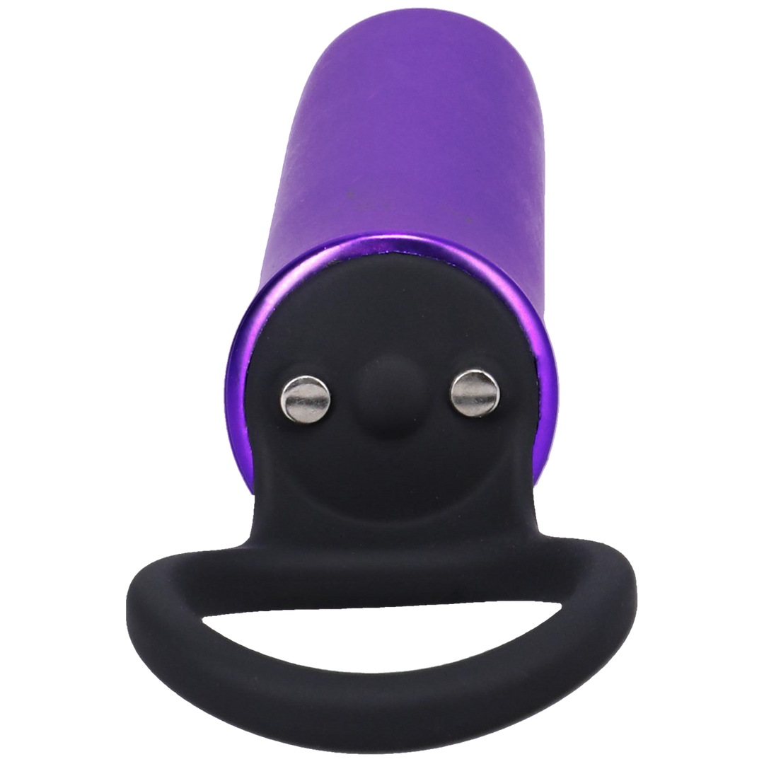 Power Play with Silicone Grip Ring - Violet - Image 3