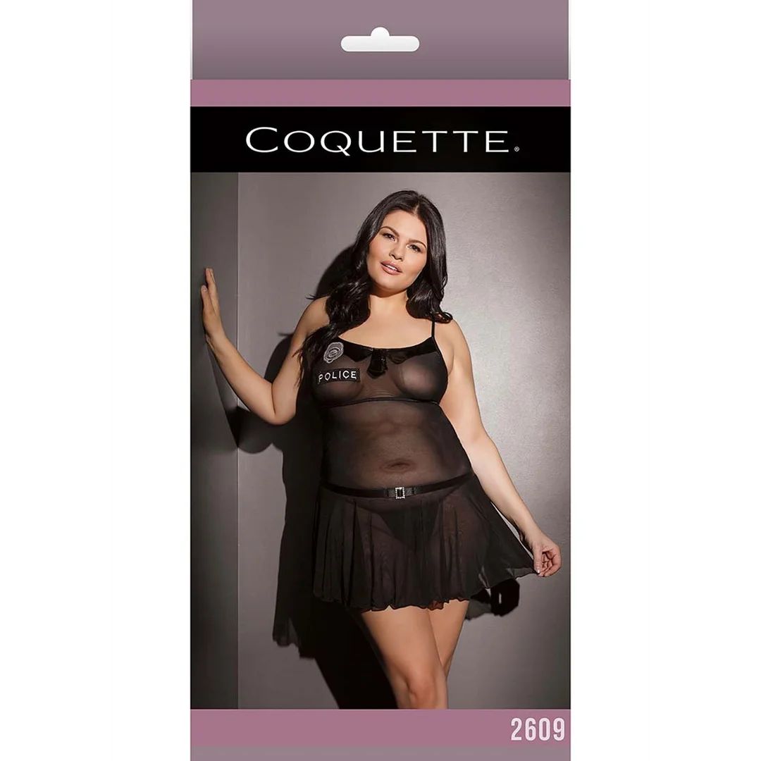 Police Babydoll - Black