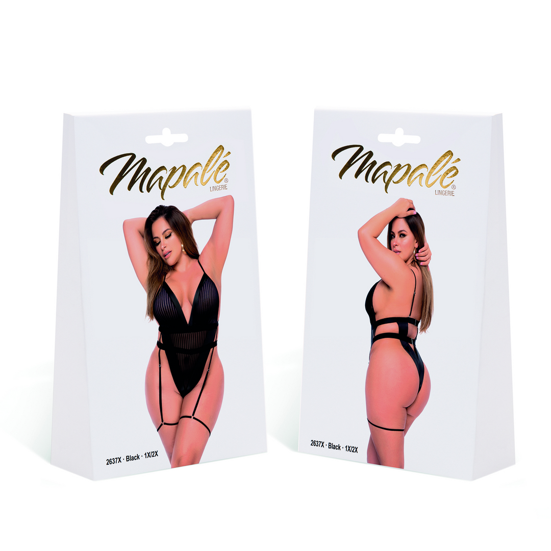Bodysuit - 3/4X - Black - Image 2