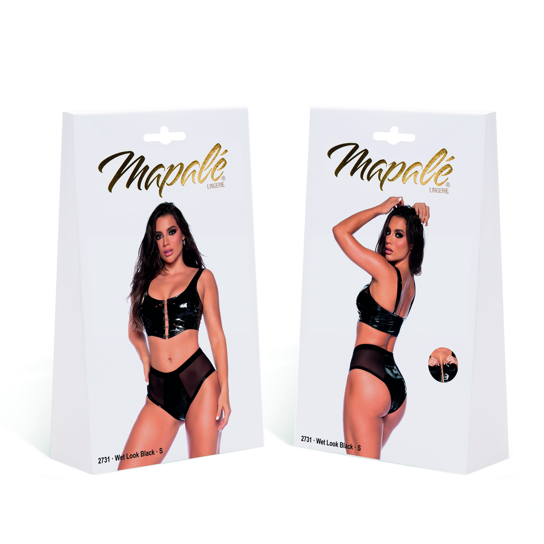 Two Piece Set - S - Wet Black - Image 2