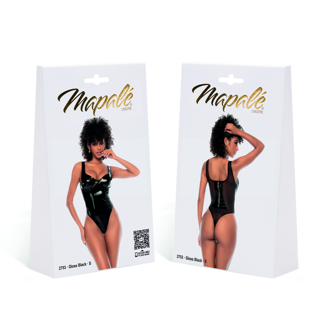 Bodysuit - M - Gloss Black - Image 2