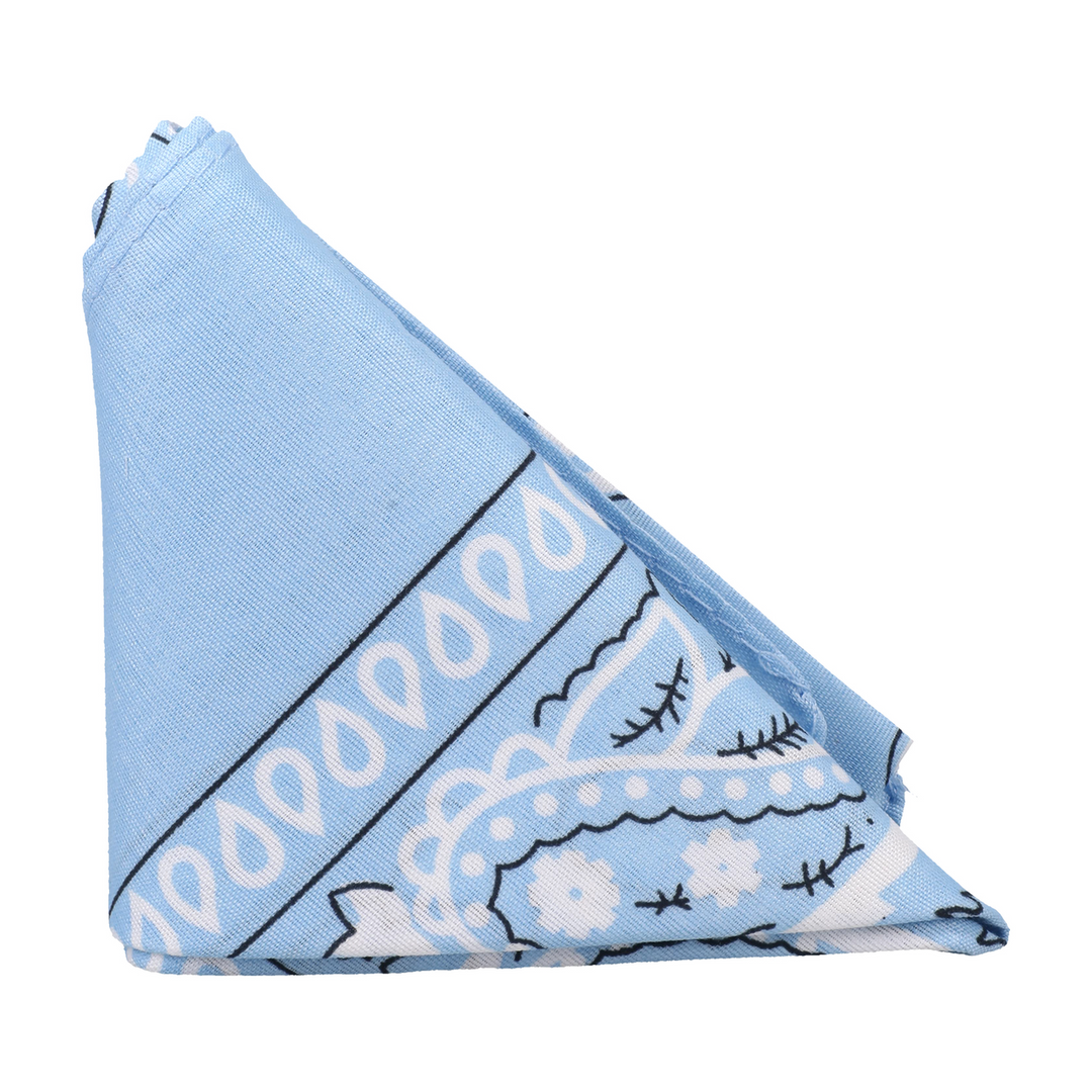 The Code - Silicone Cockring with Bandana - Light Blue - Image 4