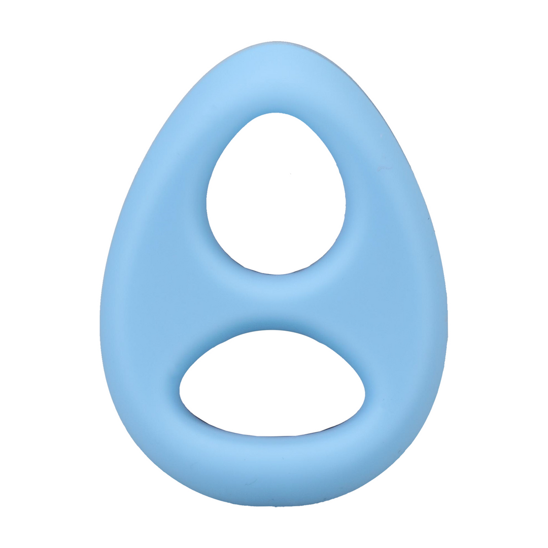 The Code - Silicone Cockring with Bandana - Light Blue - Image 5