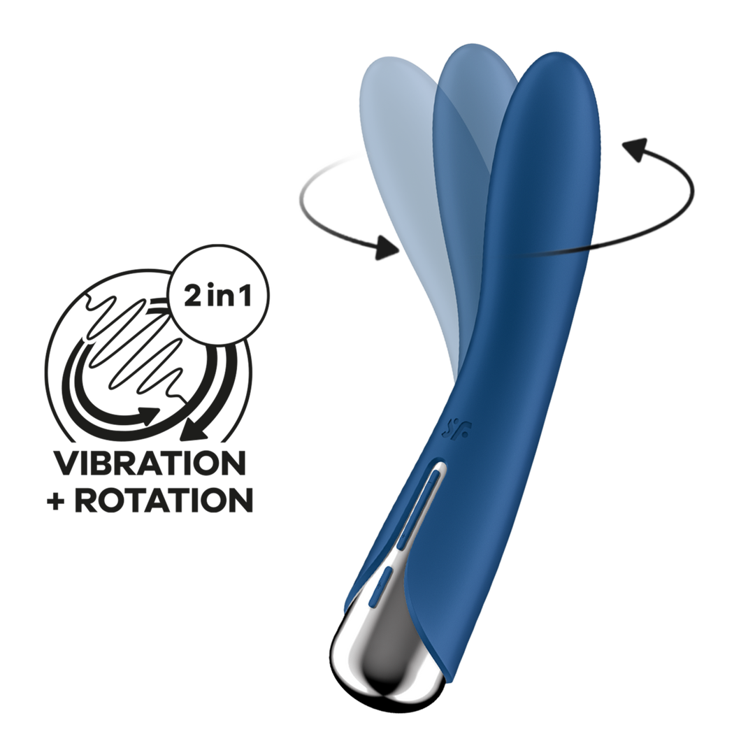 Spinning Vibe 1 - Rotating G-Spot Vibrator - Blue - Image 6