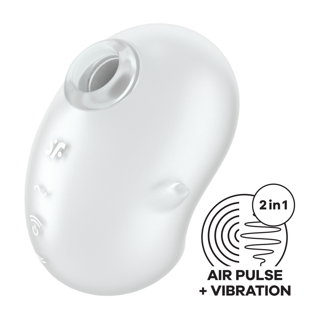 Cutie Ghost - Air Pulse Vibrator - White - Image 6