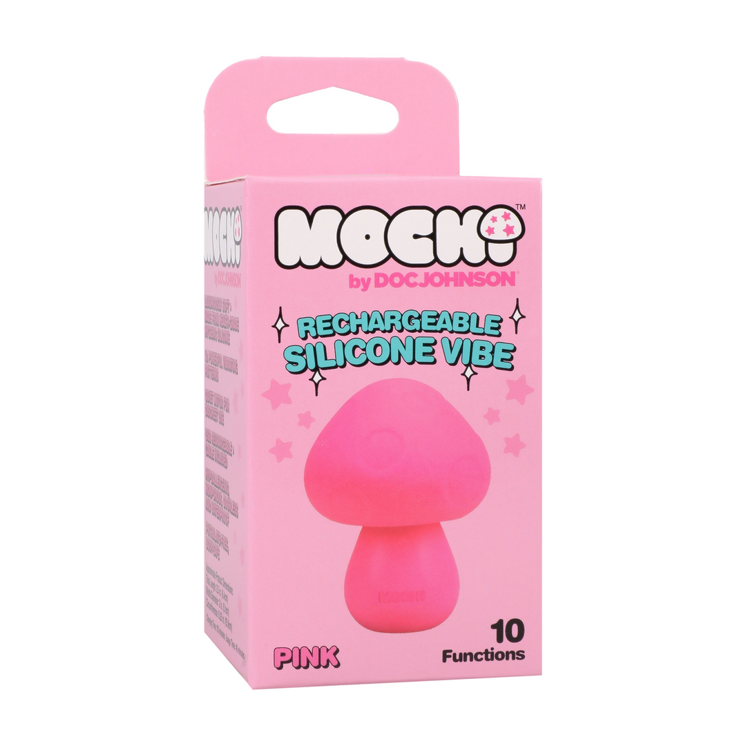 Mushroom Vibe - Rechargeable Silicone Vibrator - Pink - Image 2