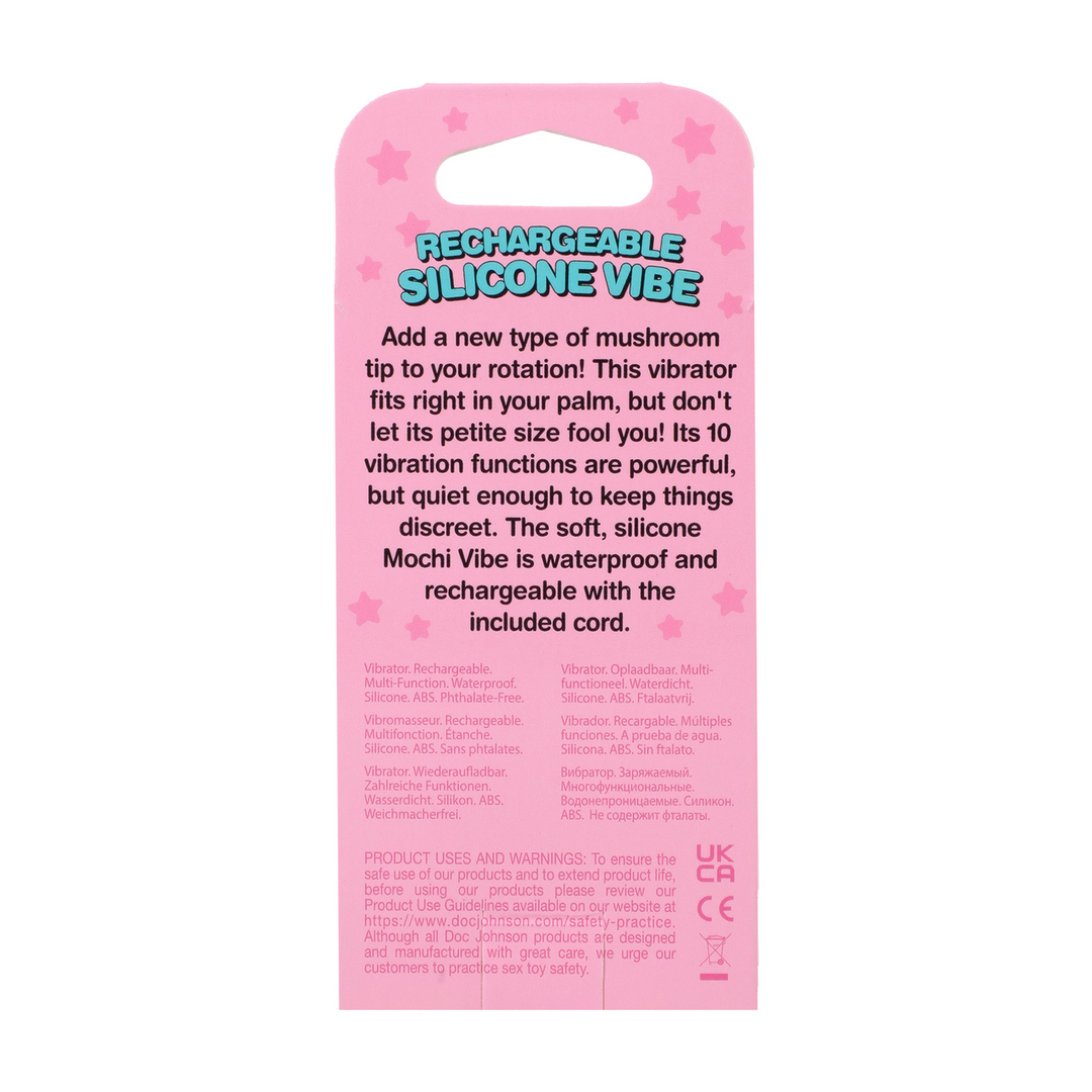 Mushroom Vibe - Rechargeable Silicone Vibrator - Pink - Image 3