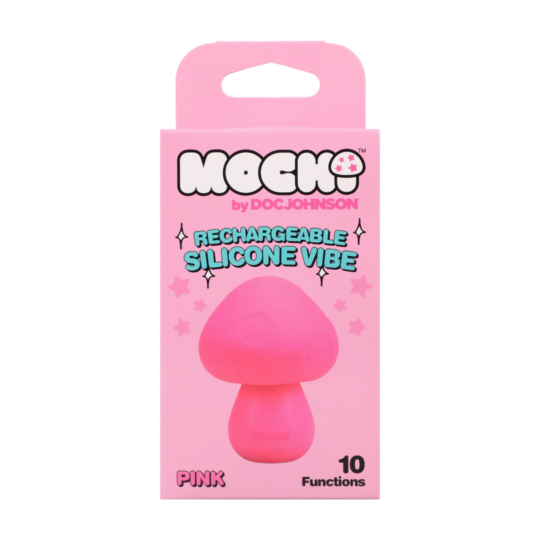 Mushroom Vibe - Rechargeable Silicone Vibrator - Pink - Image 4