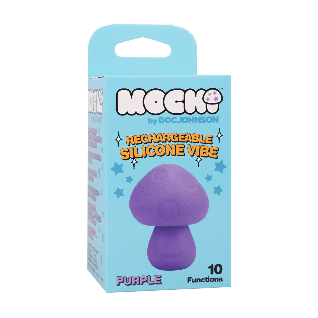 Mushroom Vibe - Rechargeable Silicone Vibrator - Purple - Image 2