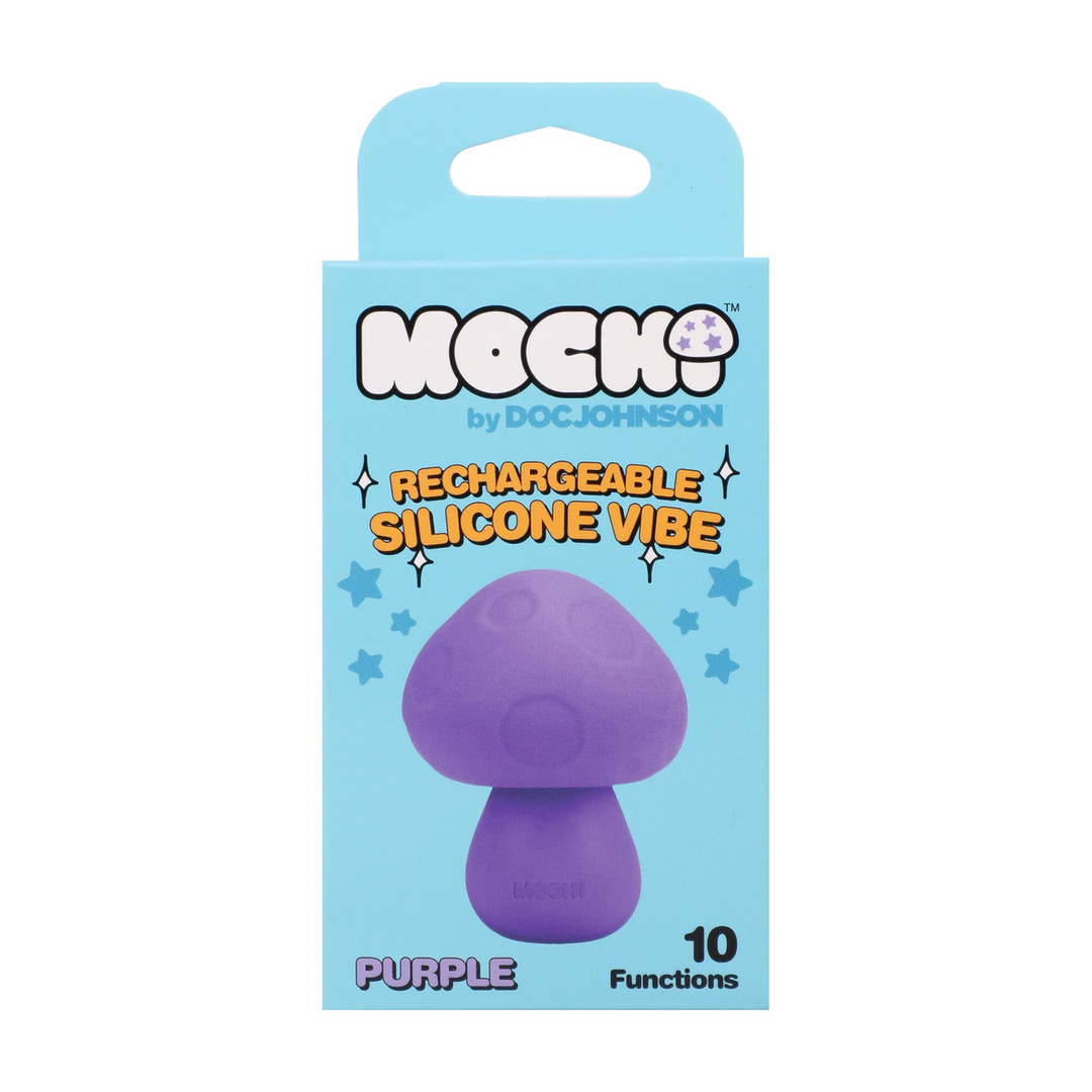 Mushroom Vibe - Rechargeable Silicone Vibrator - Purple - Image 4