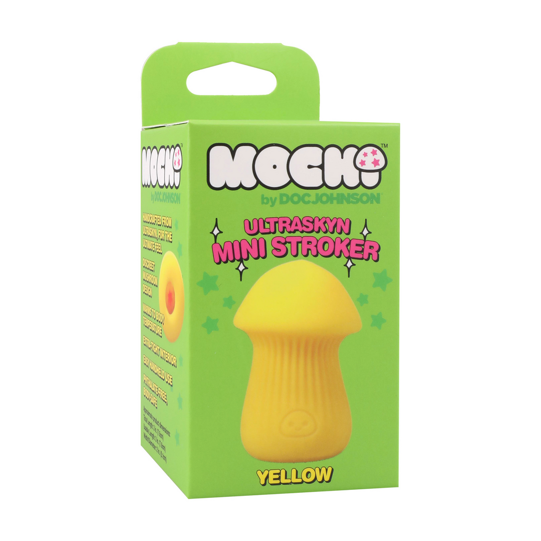 Mushroom Stroker - ULTRASKYN Mini Stroker - Yellow - Image 2