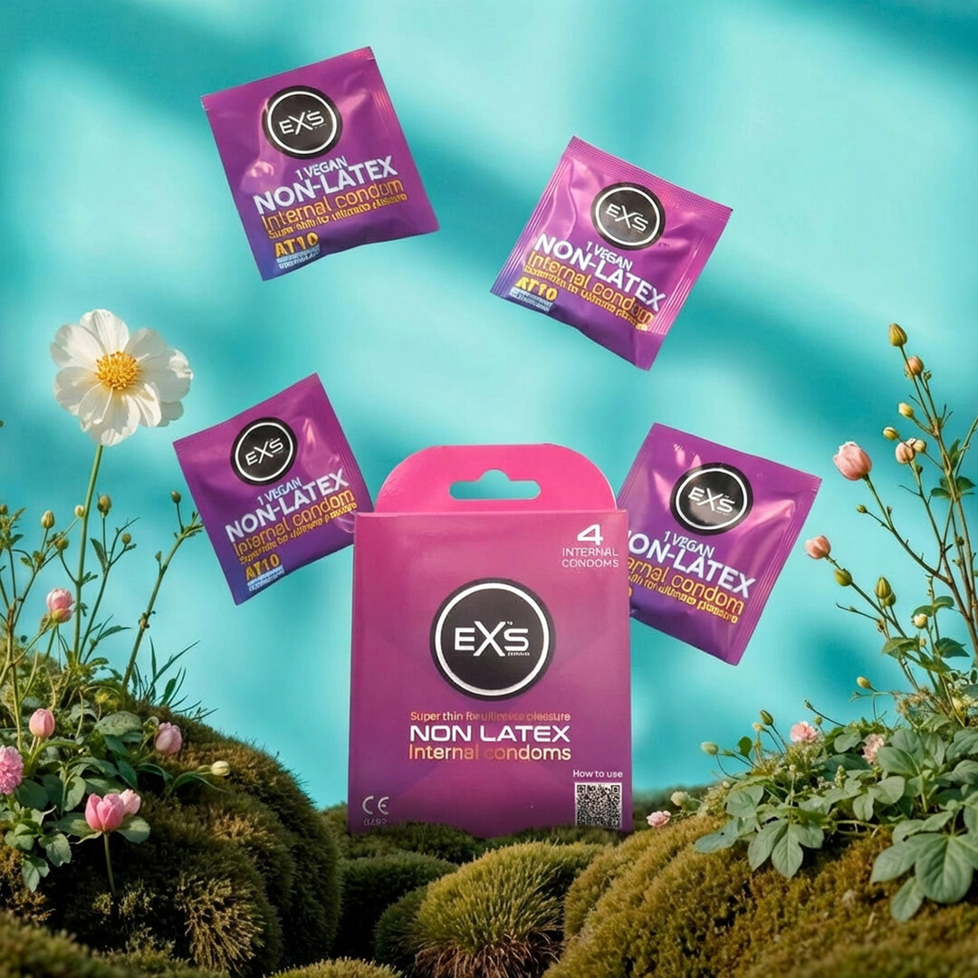 EXS Non-Latex Internal Condoms - 4 Pieces - Image 3