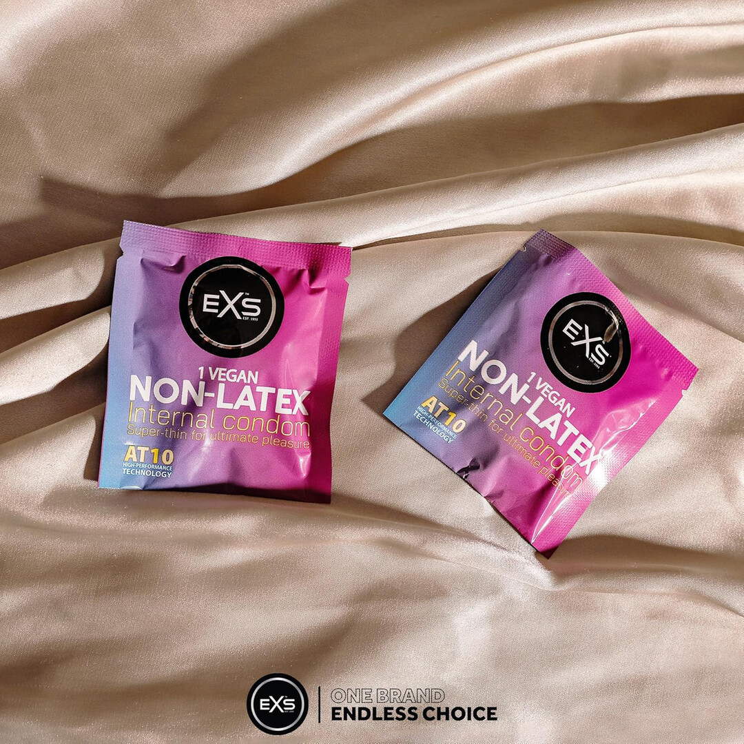 EXS Non-Latex Internal Condoms - 4 Pieces - Image 4