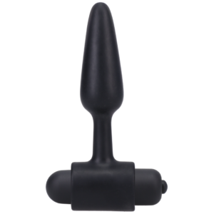 Vibrating Butt Plug - 3 / 8 cm - Black