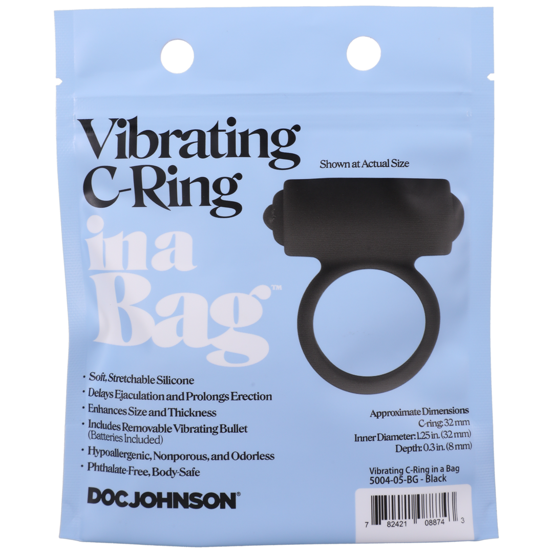 Vibrating C-Ring - Black - Image 3
