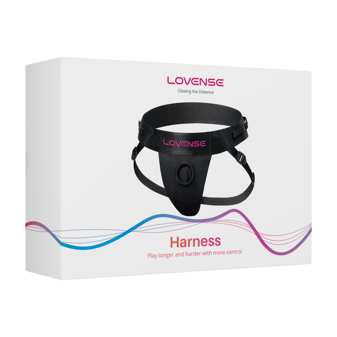 Strapless Harness for Lapis Dual Ended Vibrating Strap-on- Black/Pink - Image 2