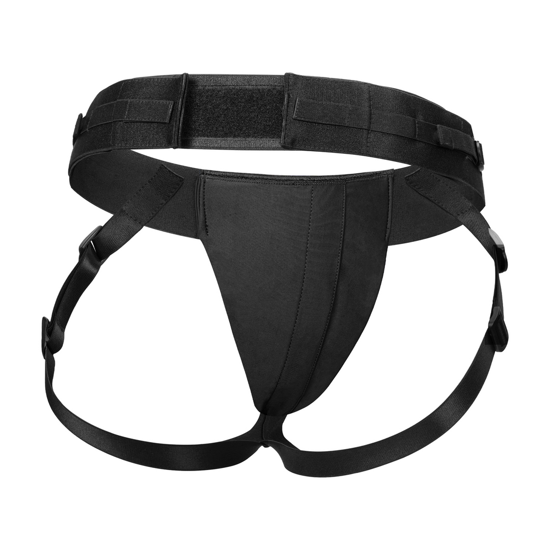 Strapless Harness for Lapis Dual Ended Vibrating Strap-on- Black/Pink - Image 4