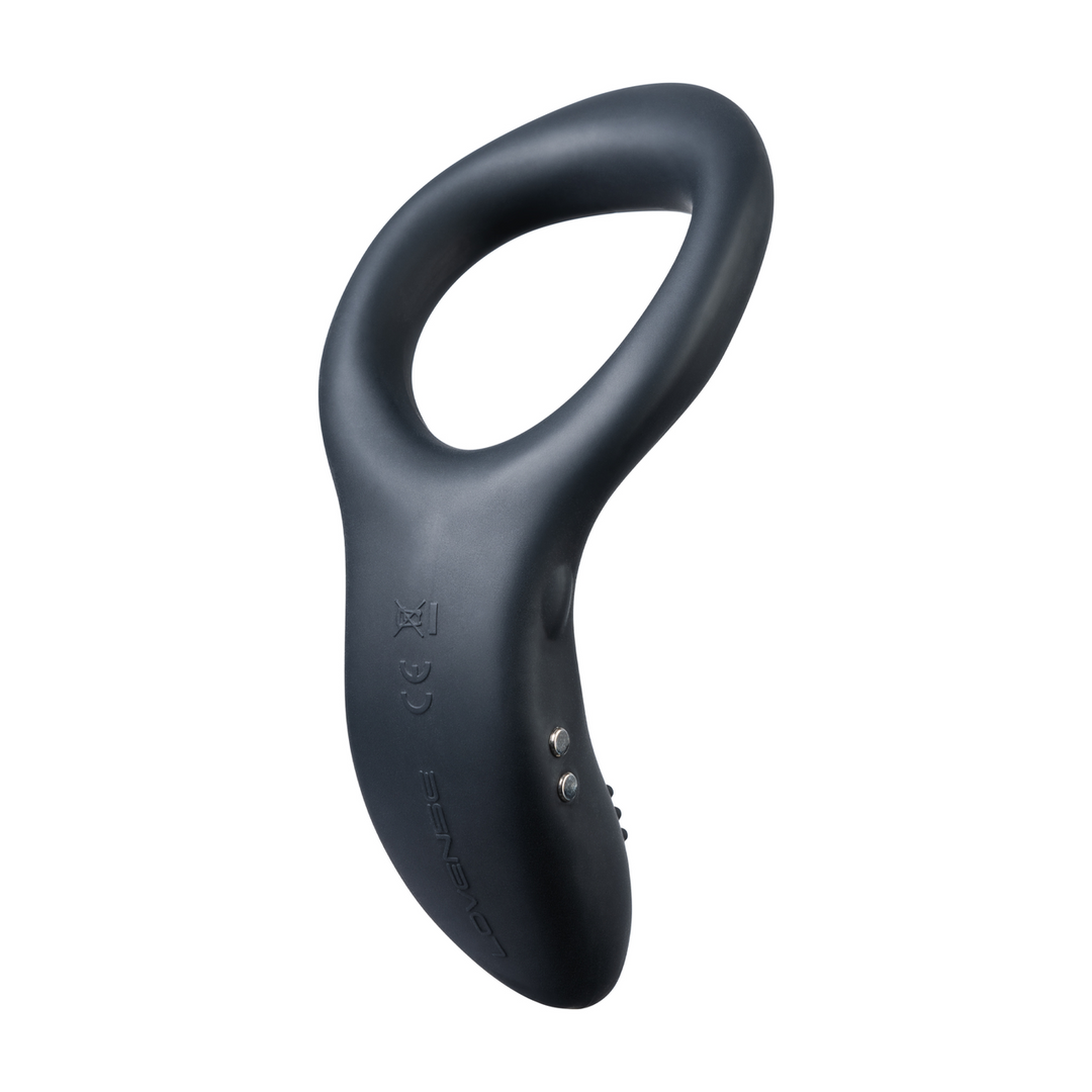 Diamo - App-controlled Vibrating Cockring - Black - Image 7