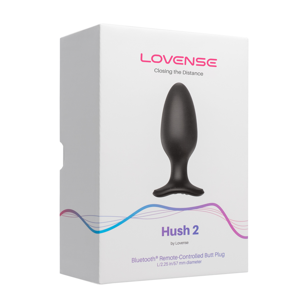 Hush 2 - App-controlled Vibrating Butt Plug - 2.25 / 5,7 cm - Black - Image 2