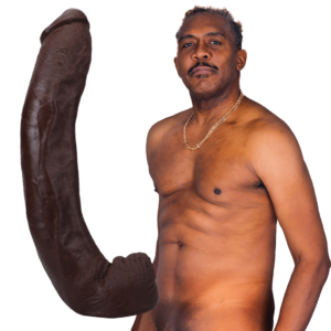Dredd - Realistic ULTRASKYN Dildo - 13.5 / 34 cm - Chocolate