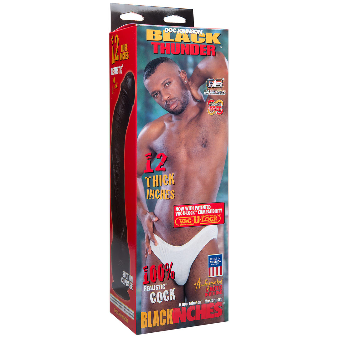 Black Thunder - Realistic Dildo - 12 / 30 cm - Image 2