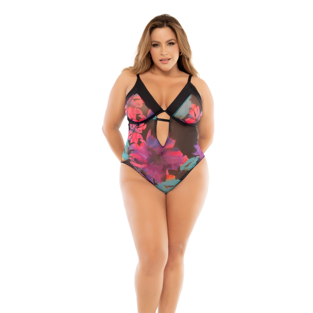 Teddy - 1/2X - Black Dream Flower Print - Image 4