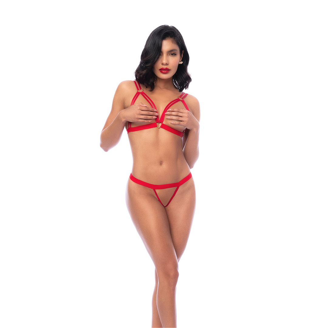 Heartstroke - Two Piece Set - S/M - Red - Image 7