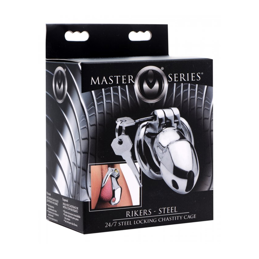 Rikers 24-7 - Stainless Steel Locking Chastity Cage - Image 2