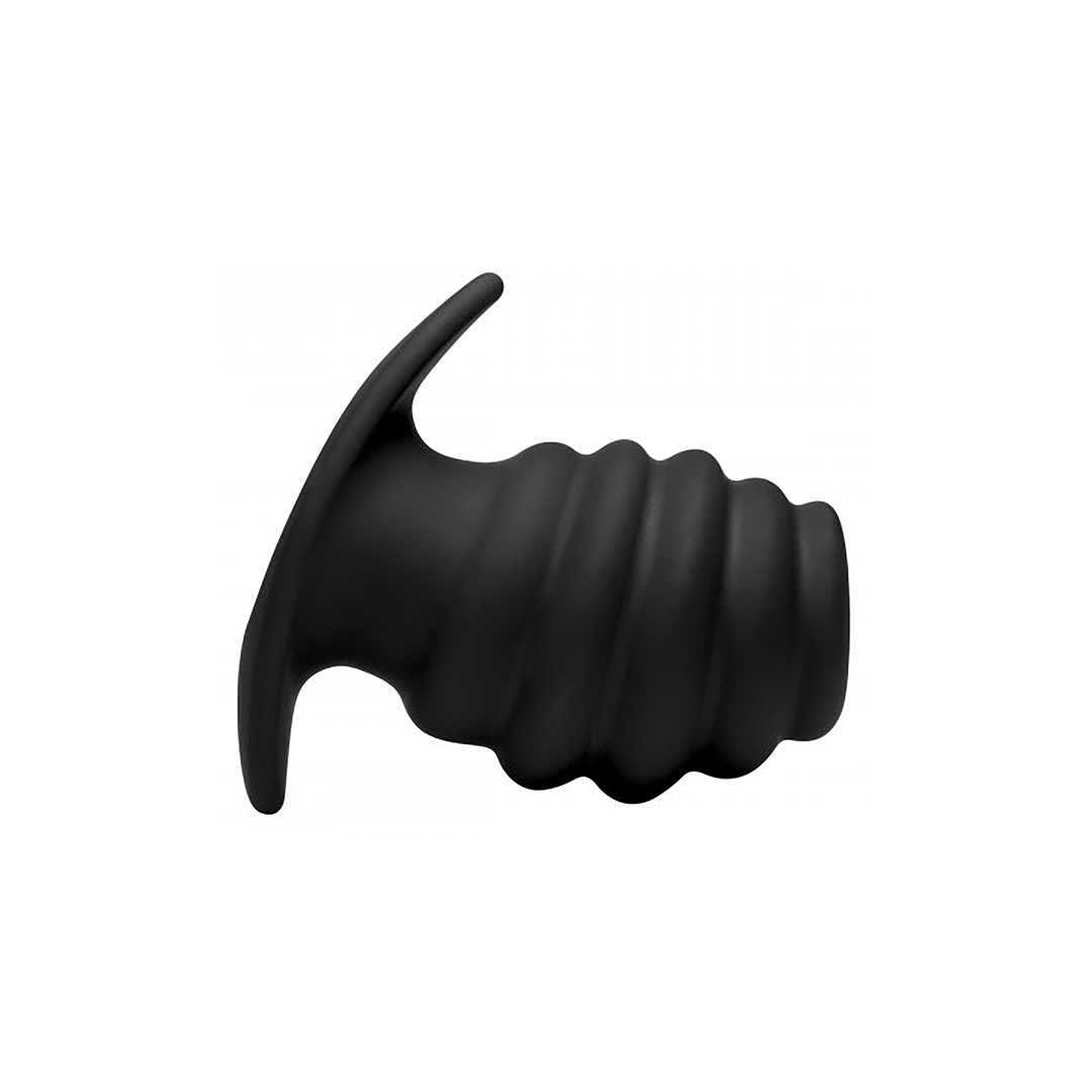 Hive Ass Tunnel - Silicone Ribbed Hollow Anal Plug - Large - Image 3
