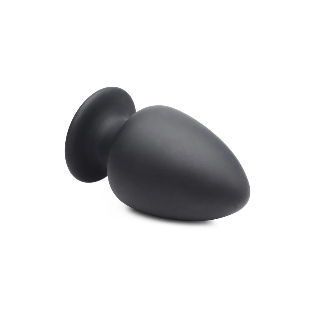 Squeezable Large Anal Plug - Black