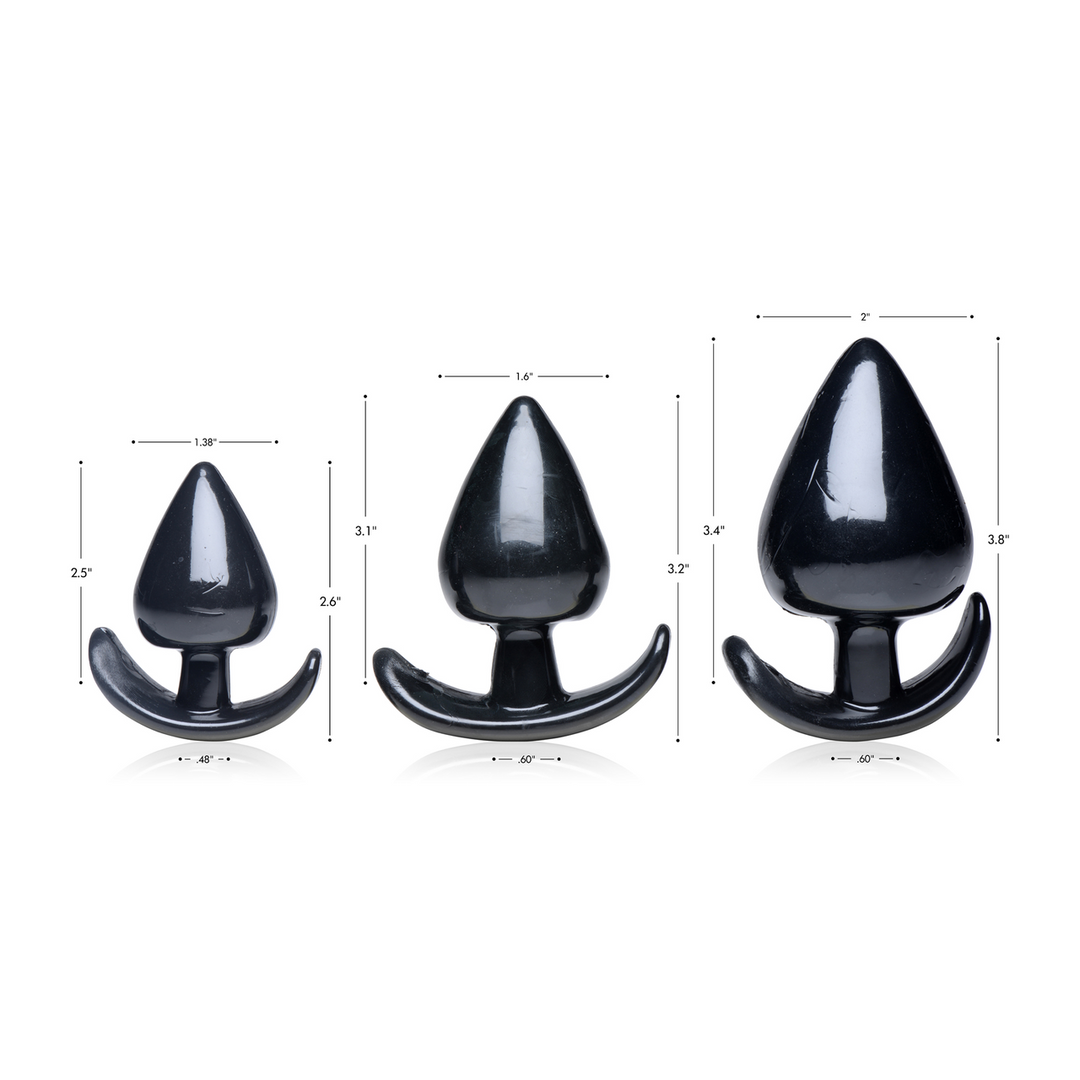 Triple Spades - 3 Piece Anal Plug Set - Image 7
