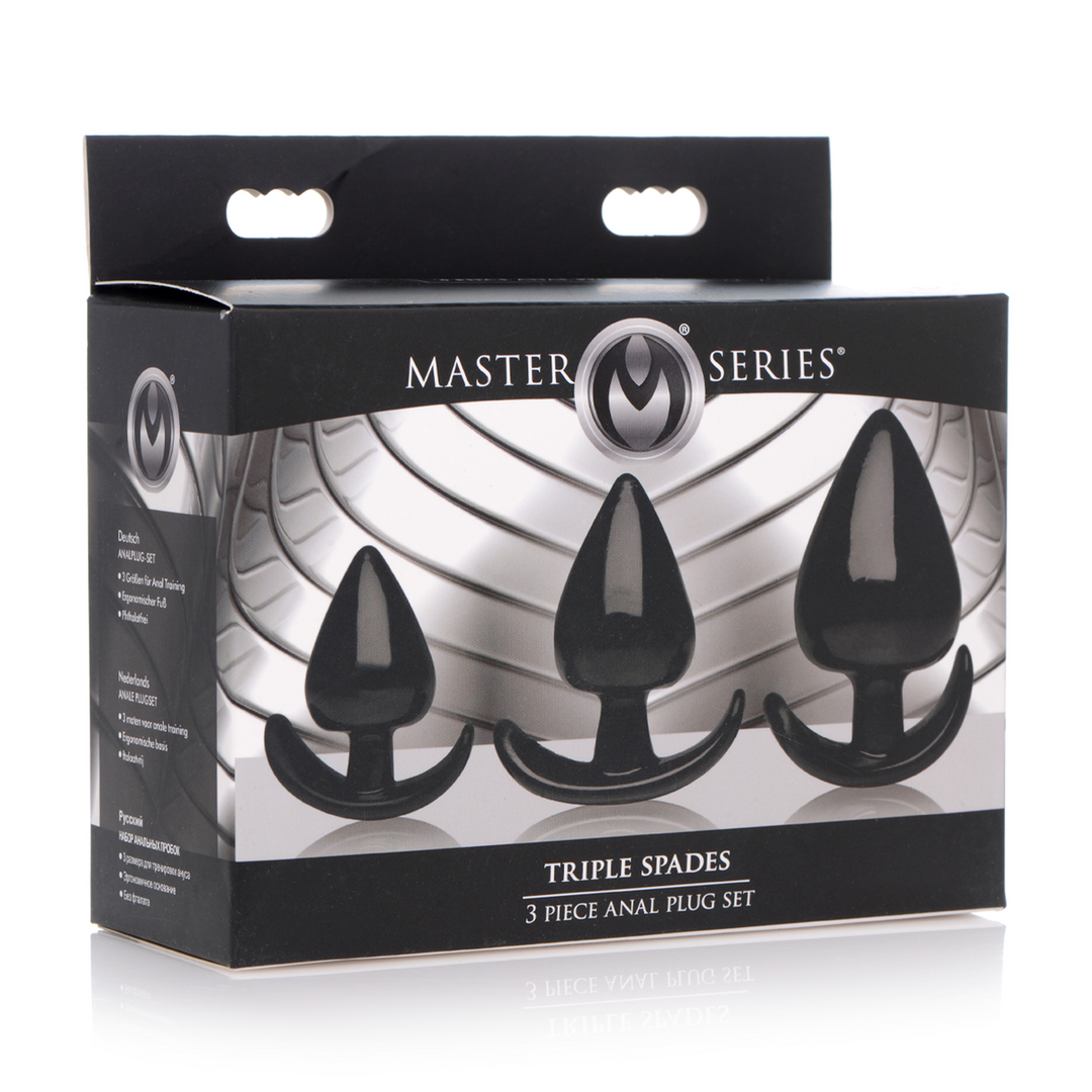 Triple Spades - 3 Piece Anal Plug Set - Image 2