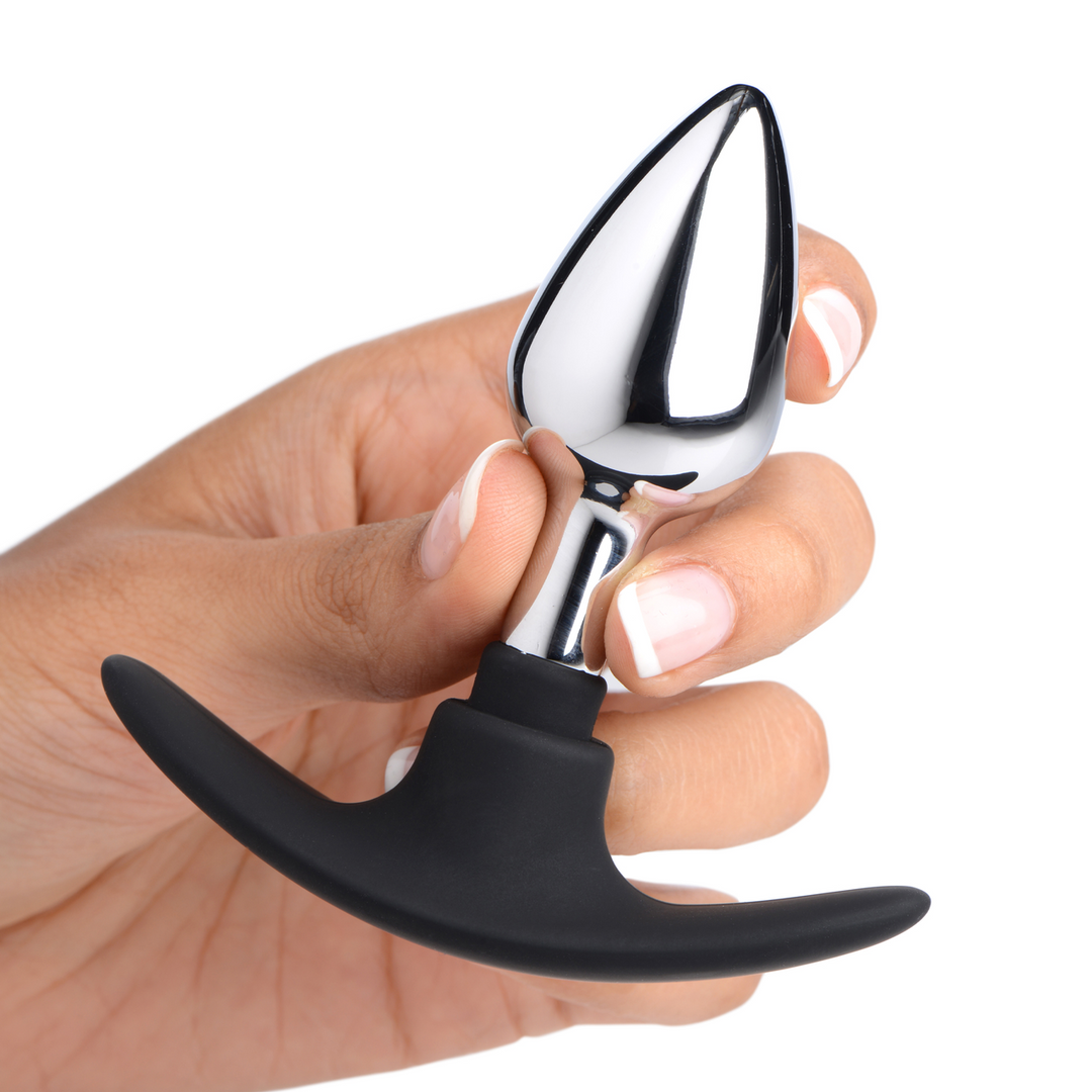 Dark Invader - Metal and Silicone Anal Plug - Small - Image 7