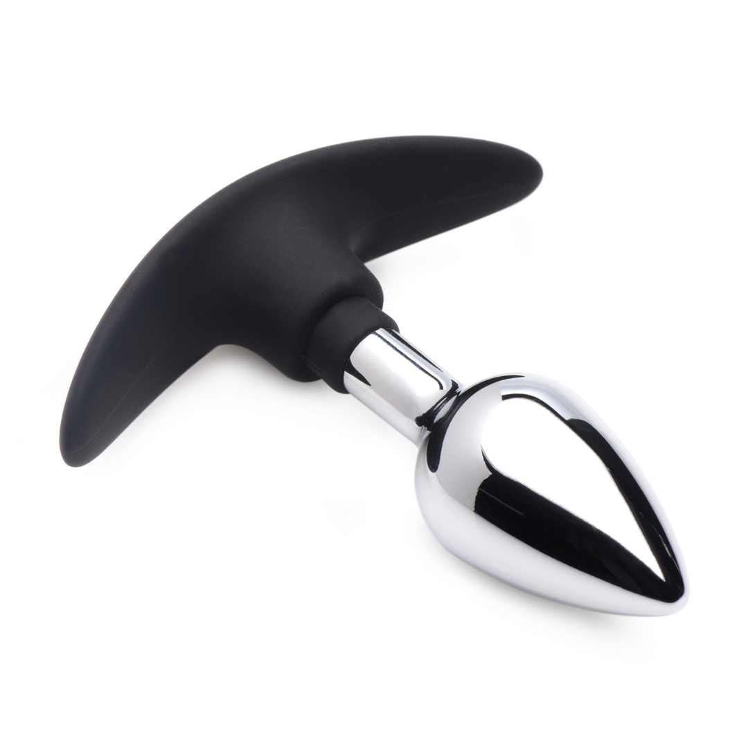 Dark Invader - Metal and Silicone Anal Plug - Small - Image 3