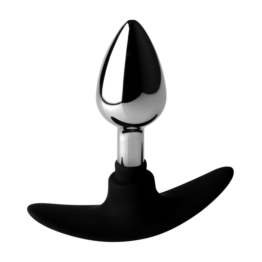 Dark Invader - Metal and Silicone Anal Plug - Small - Image 5
