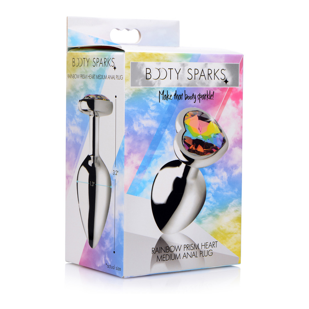 Rainbow Prism - Heart Butt Plug - Medium - Image 2