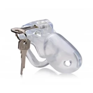 Clear Captor Chastity Cage with Keys - Small