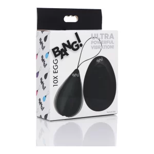 10X Silicone Vibrating Egg - Black
